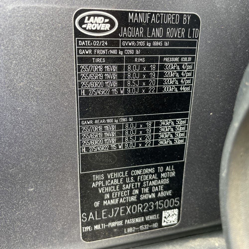 2024 Land Rover Defender 110 S P300