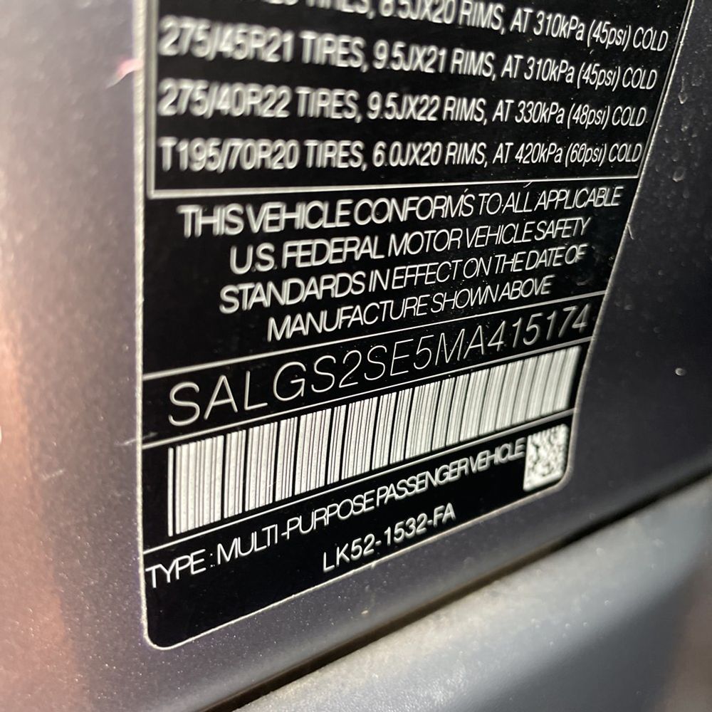 2021 Land Rover Range Rover Westminster P525