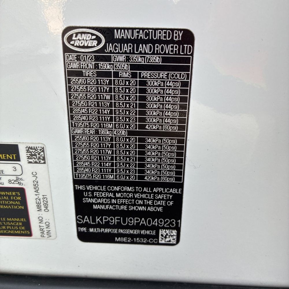 2023 Land Rover Range Rover P400 SE