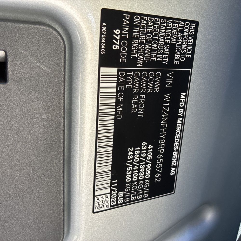 2024 Mercedes-Benz Sprinter 2500 Std Roof