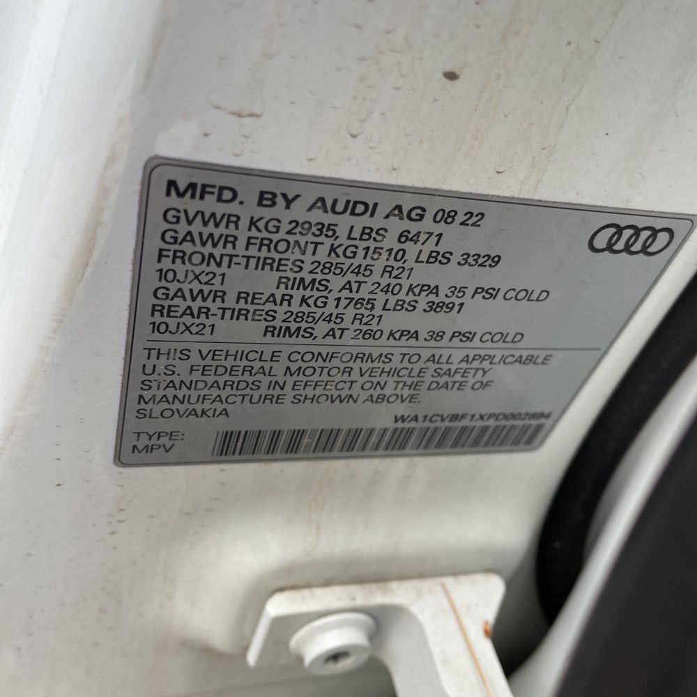 2023 Audi Q8 Prestige 55 TFSI
