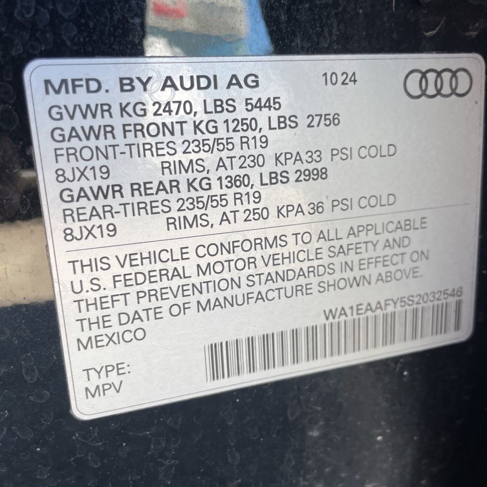 2025 Audi Q5 S-Line Prem+ 45