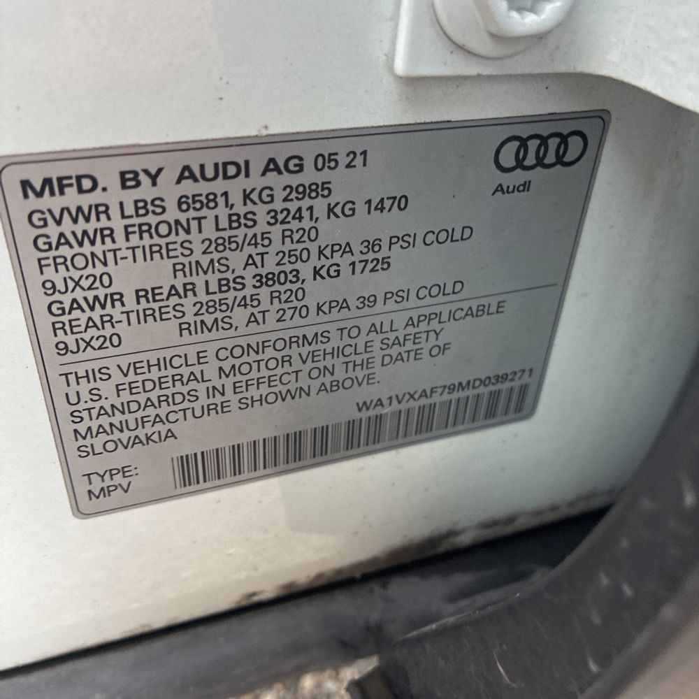 2021 Audi Q7 Prestige
