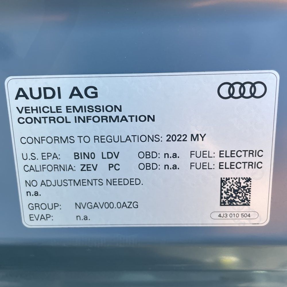2022 Audi e-tron GT Prestige