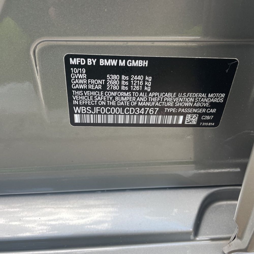 2020 BMW M5 Base