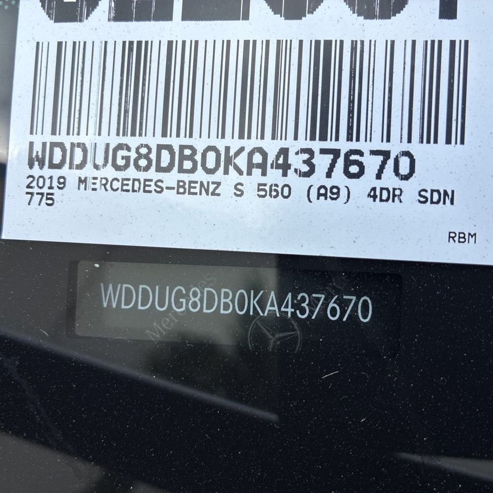 2019 Mercedes-Benz S-Class S 560