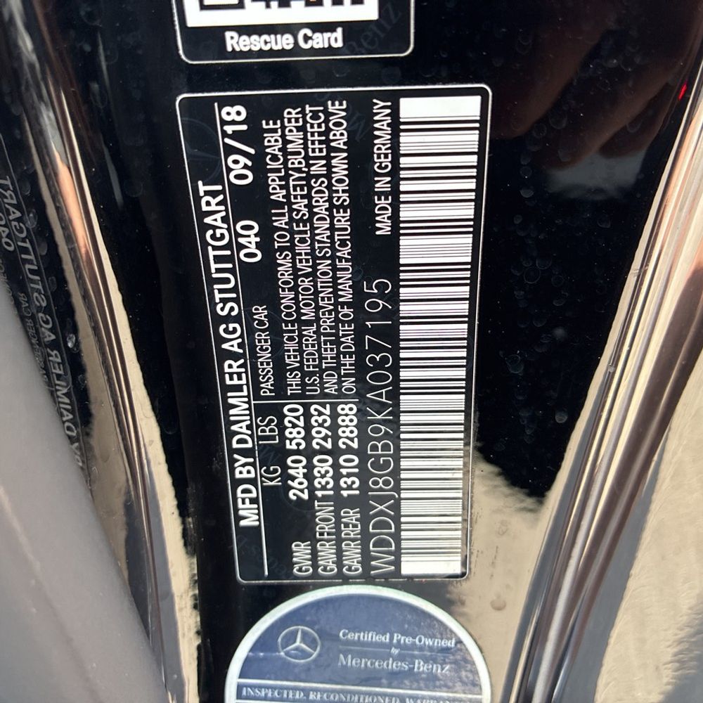 2019 Mercedes-Benz S-Class S 560 4MATIC