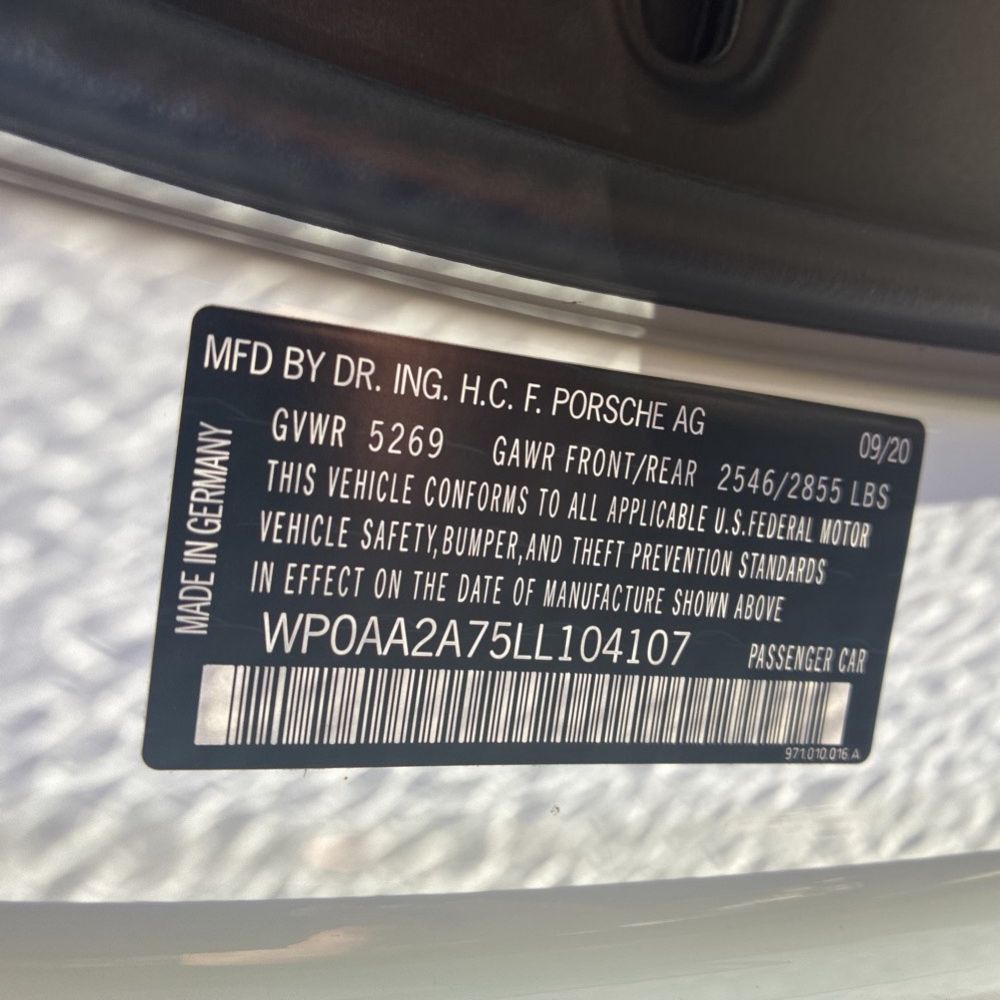 2020 Porsche Panamera Base