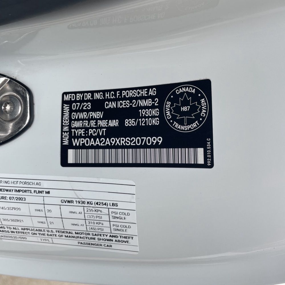 2024 Porsche 911 Carrera T