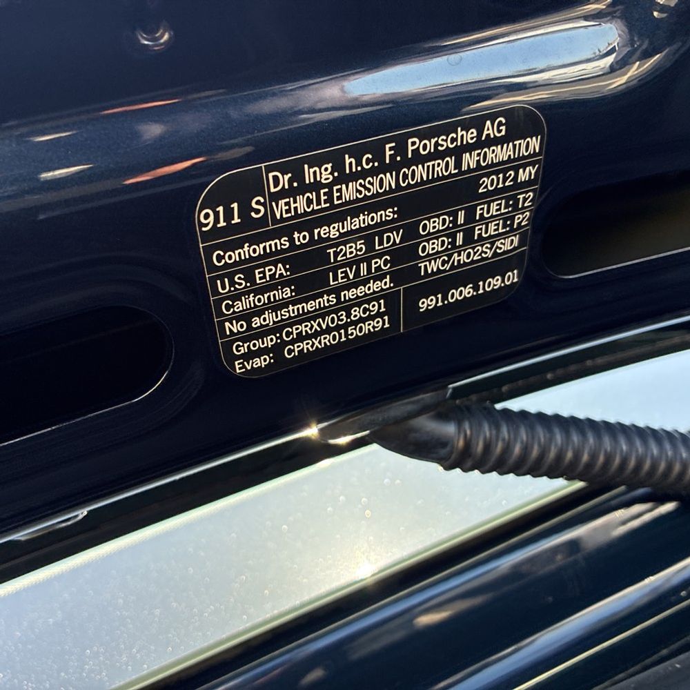 2012 Porsche 911 Carrera 2 S