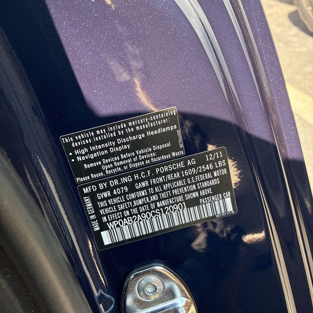 2012 Porsche 911 Carrera 2 S