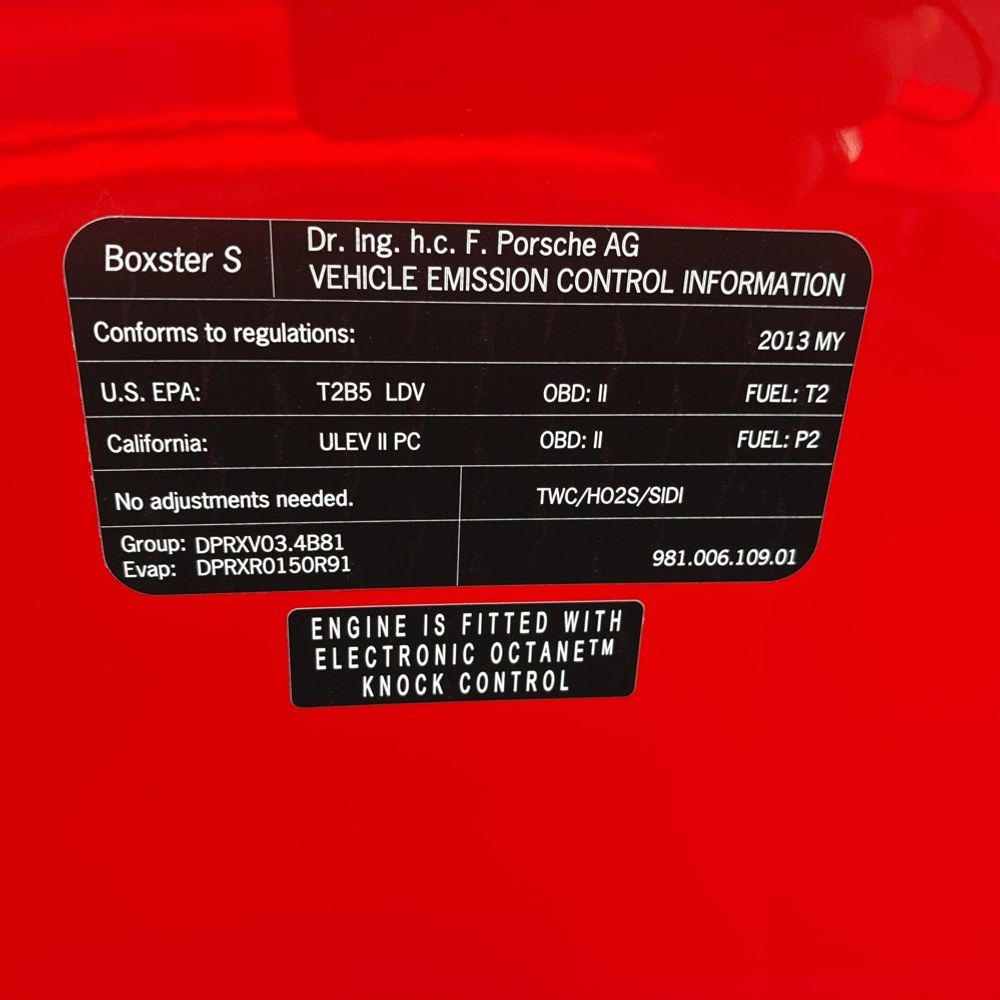 2013 Porsche Boxster S