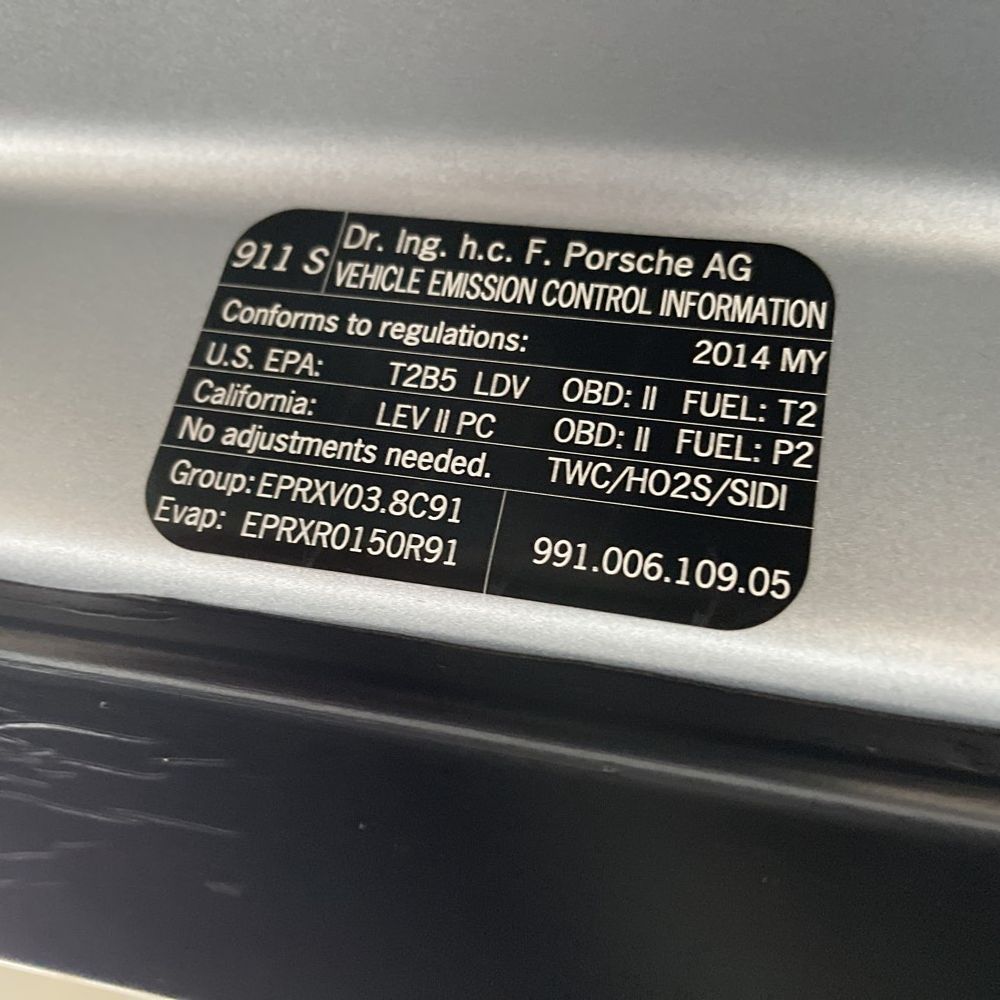 2014 Porsche 911 Carrera 2 S