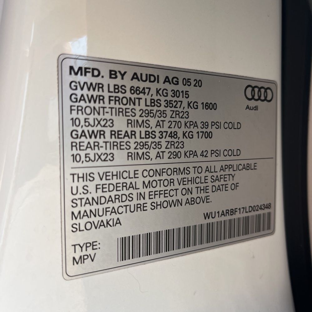 2020 Audi RS Q8