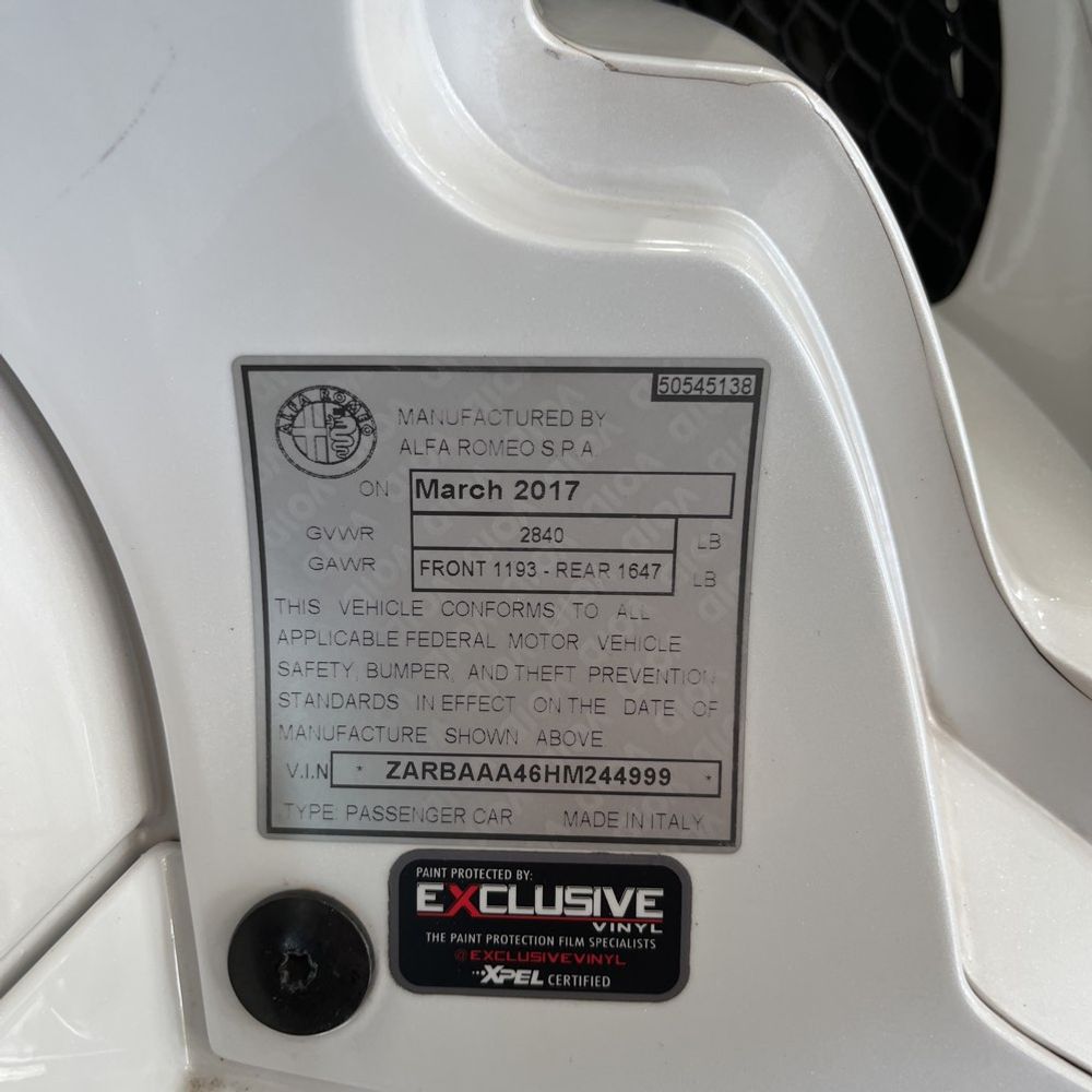 2017 Alfa Romeo 4C